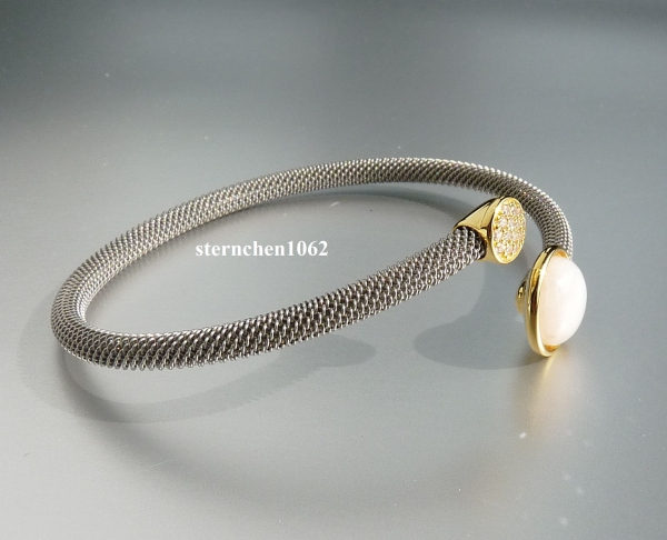 Bangle * 925 silver * Gold plated * Stainless steel * Zirconia * Moonstone