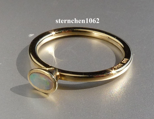 Ring * 585 Gold * Opal