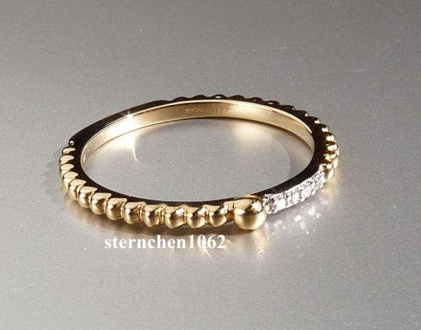Kugel-Ring * 585 Gold * Brillant