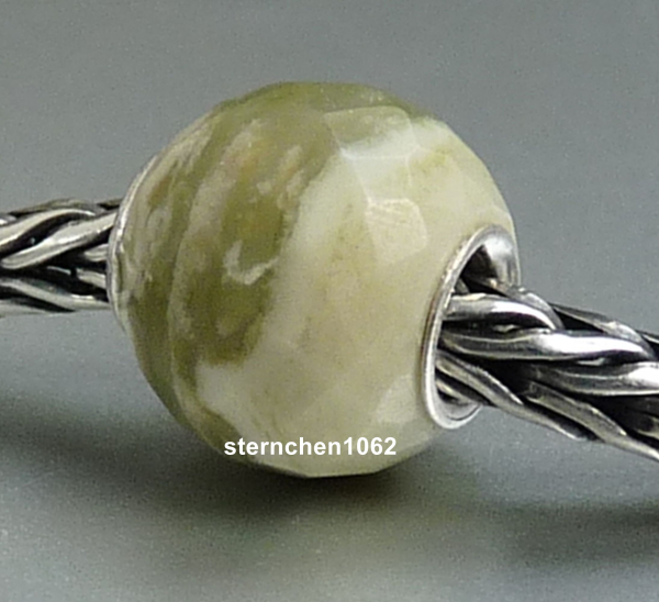 Trollbeads * Runder Grün Gelber Calzit, Facettiert * 05
