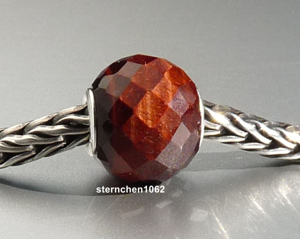 Trollbeads * Facettiertes Rundes Rotes Tigerauge * 04