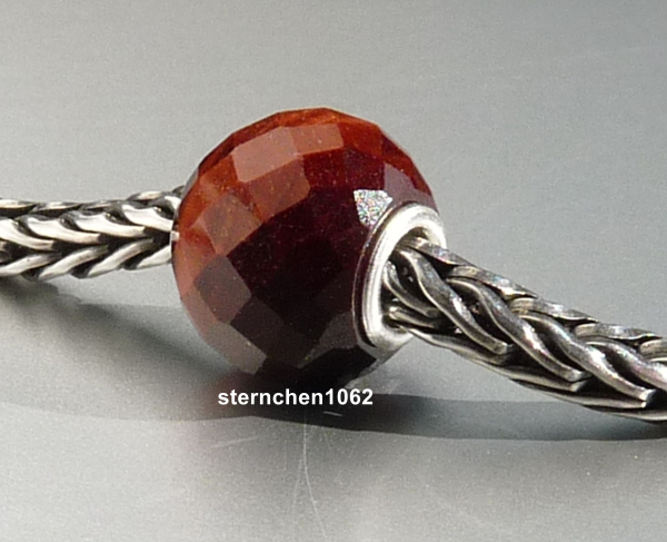 Trollbeads * Facettiertes Rundes Rotes Tigerauge * 04