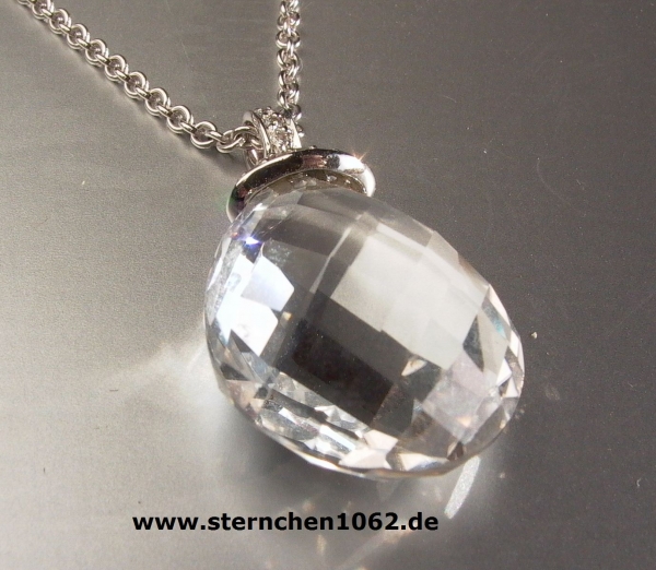 Viventy Necklace with Rock Crystal Pendant * 925 Silver * Zirconia * 762962