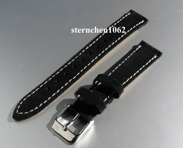 Danish Design * watch strap * suede * black * 16 mm