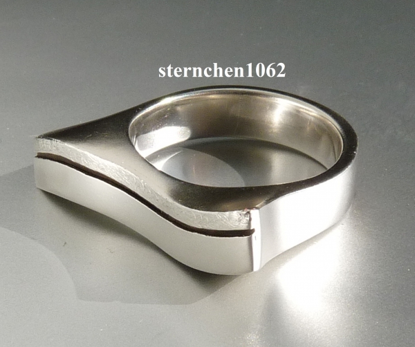 Unique * Ring * 925 Silver * matt * brushed