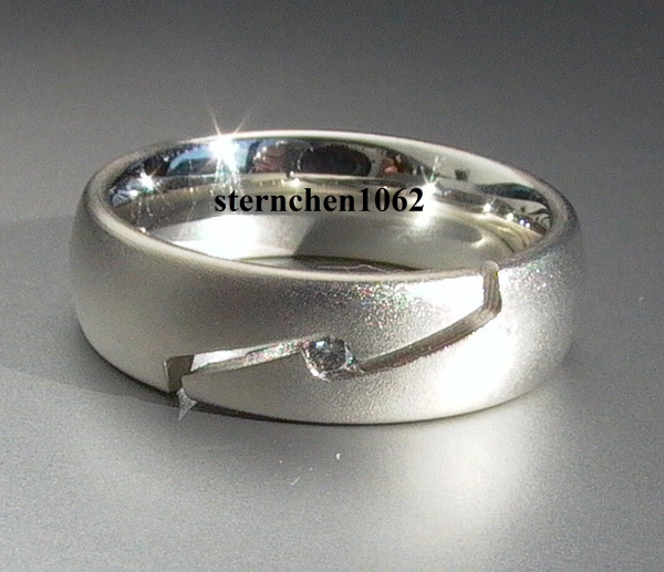 Unique * Ring * 925 Silver * Brillant *