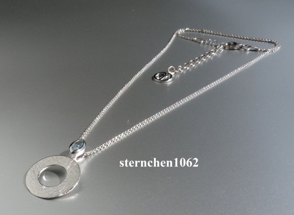 Necklace  with Sky Blue Topaz pendant * 925 silver