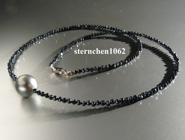 Gemstone Necklaces * Spinel * Freshwater  - Pearl * 925 Silver