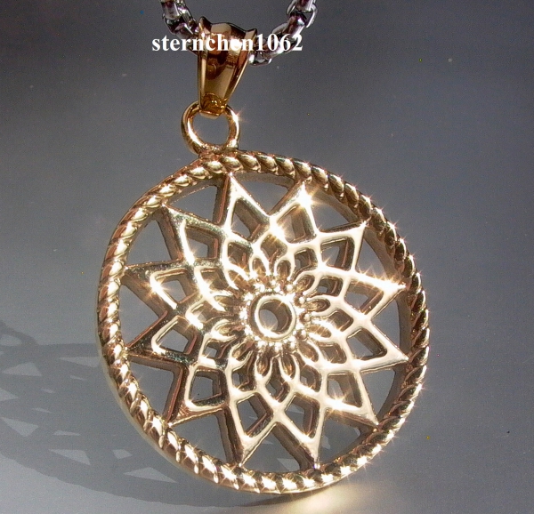 Dreamcatcher Pendant * Steel gold ion plating * Star * 3,5 cm