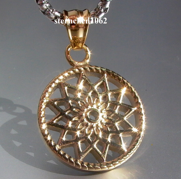 Dreamcatcher Pendant * Steel gold ion plating * Star * 2,5 cm