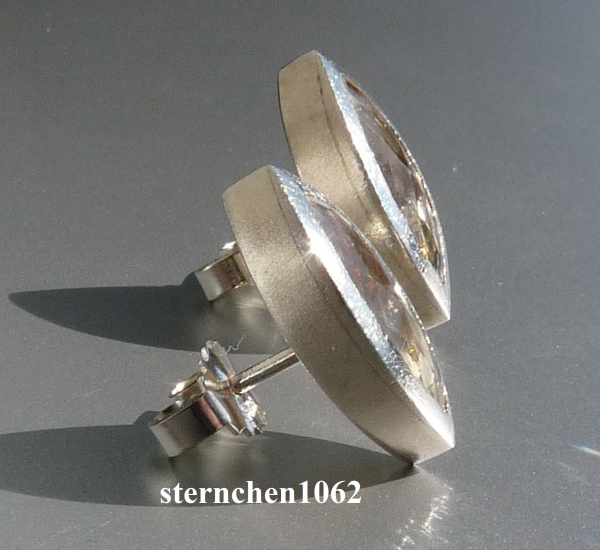 Einzelstück * Ohrringe * Ohrstecker * 925 Silber * Topas