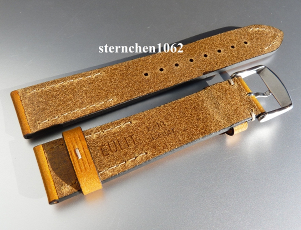 Barington * Lederband für Uhren * Uhrenarmband * Woodstock * natur * 20 mm