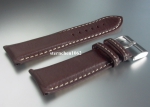 Eulit * Lederband für Uhren * Uhrenarmband * Imola * dunkelbraun * 22 mm XL