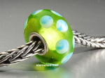 Original Trollbeads * Türkis-Grüne Tupfen * retired * 03